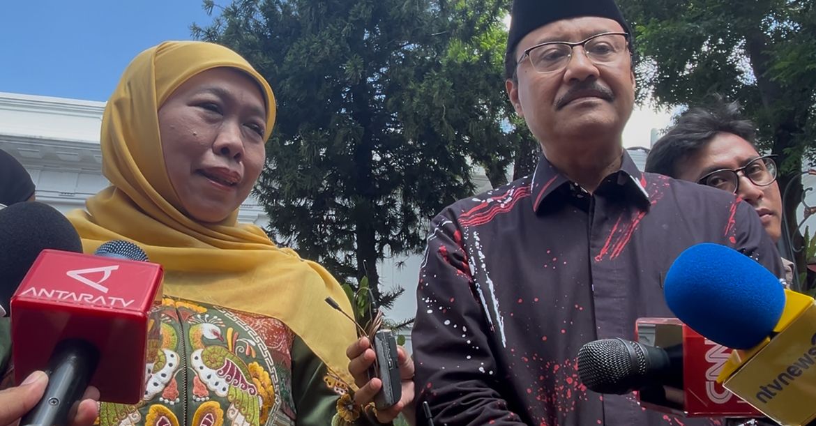 Gubernur Jawa Timur Khofifah Indar Parawansa san Menteri Sosial Gus Ipul <b>(NTVnews)</b>
