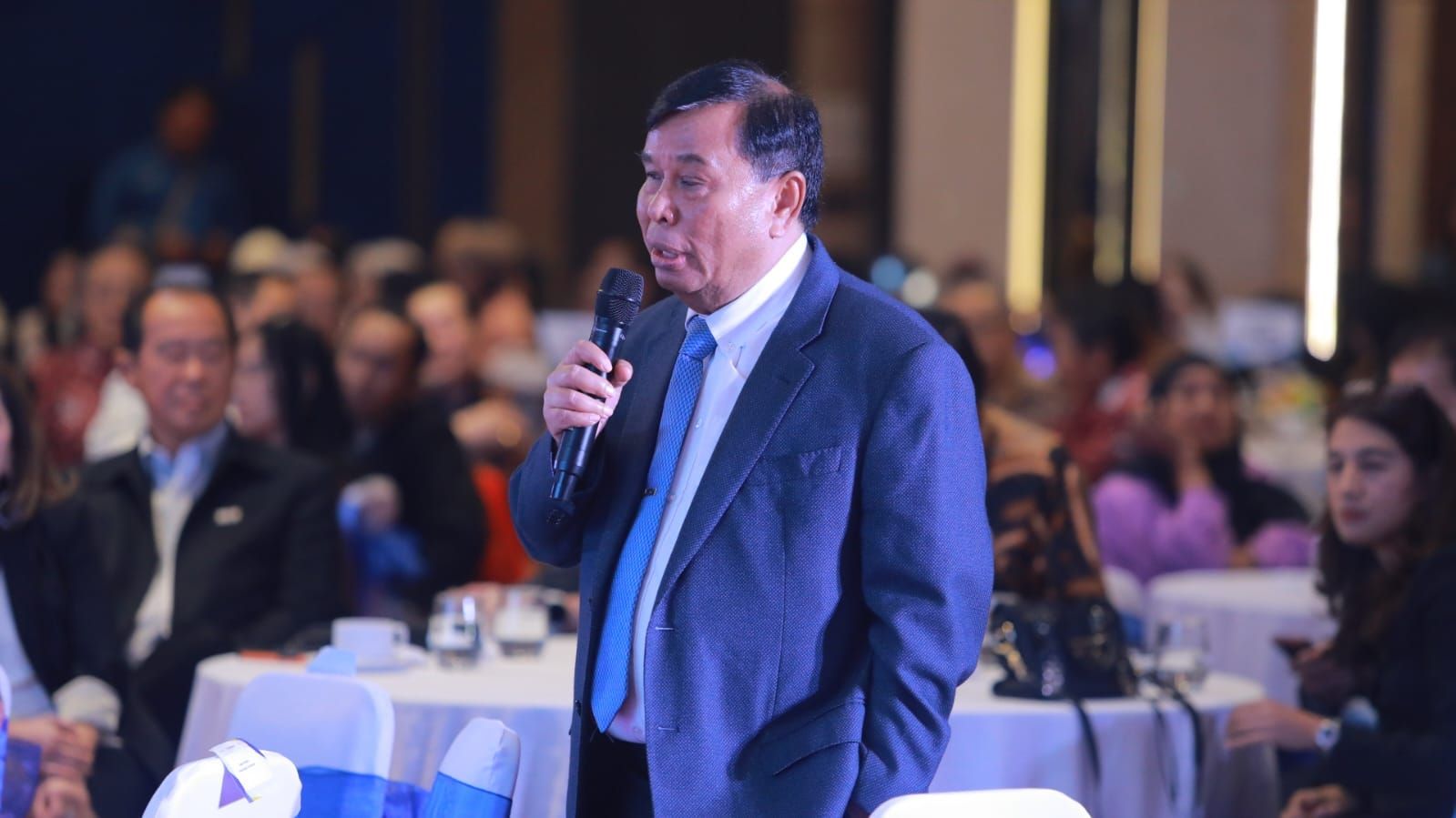 Presiden Komisaris NT Corp Nurdin Tampubolon di acara Nusantara Economic Outlook 2026 <b>(NTV)</b>