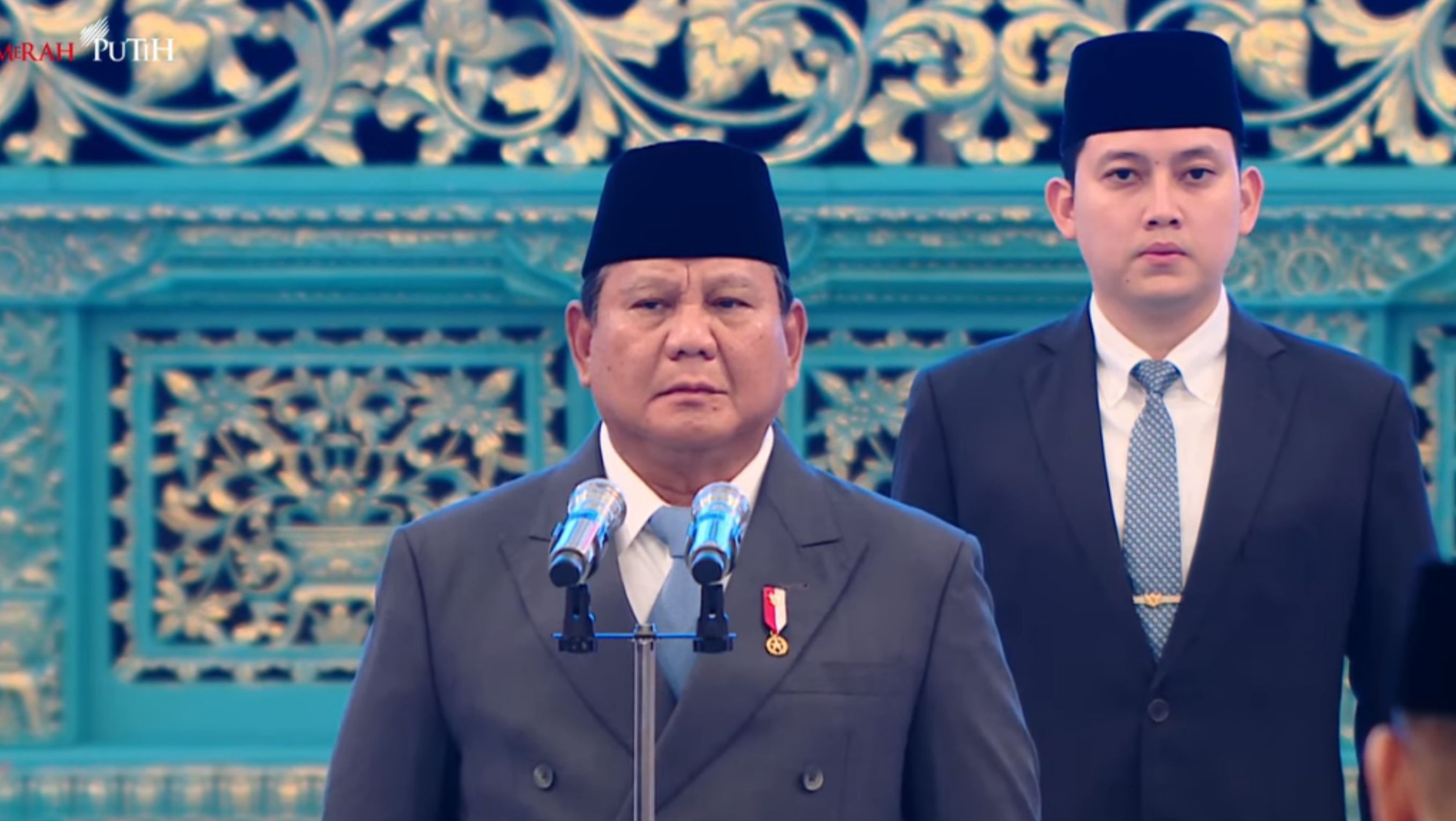 Presiden Prabowo melantik Juda Agung jadi Wamenkeu  <b>(Youtube Setpres)</b>