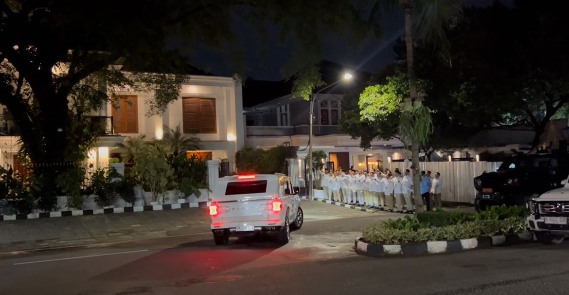 Prabowo Subianto Tiba di Kertanegara <b>(NTVnews)</b>