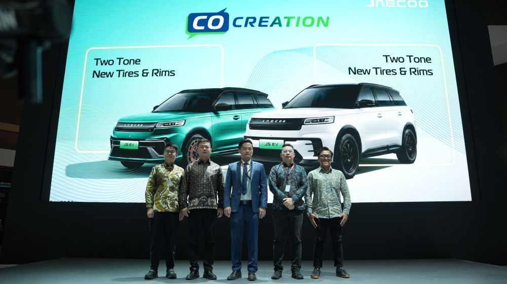 JAECOO menghadirkan lini produk unggulannya sekaligus memperkenalkan program inovatif bertajuk "J5 EV Co-Creation" di IIMS 2026. (Foto: Dok/Istimewa/Adiantoro/Jaecoo)