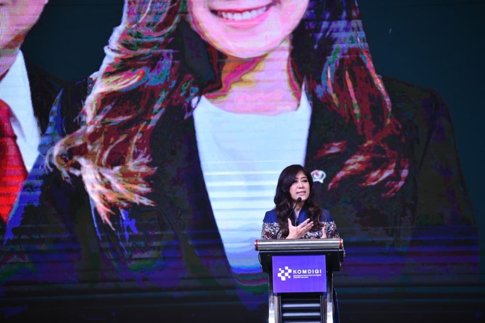 Menteri Komunikasi dan Digital (Menkomdigi) Meutya Hafid pada Konvensi Nasional Media Massa bertema &ldquo;Pers, AI dan Transformasi Digital: Membangun Ekosistem Informasi untuk Kepentingan Publik&rdquo; sebagai rangkaian kegiatan memperingati Hari Pers Nasional (HPN) 2026 di Serang, Banten (Istimewa)