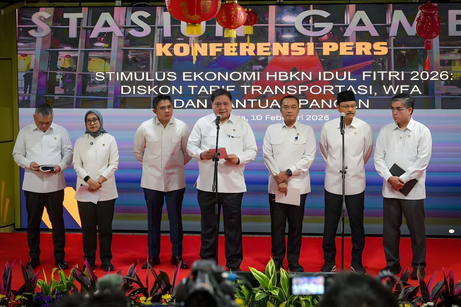 Menteri Koordinator Bidang Perekonomian Airlangga Hartarto menyampaikan bahwa pemerintah menyiapkan program diskon tarif angkutan Lebaran 2026. <b>(Istimewa)</b>
