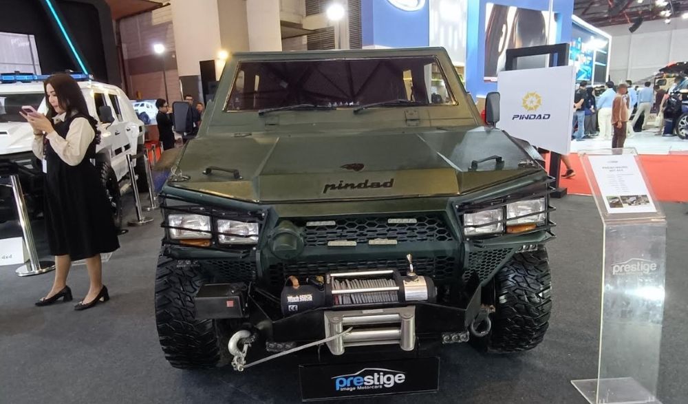 Pindad Maung MV1 4x4 hadir di IIMS 2026. (Foto: Adiantoro/NTV)