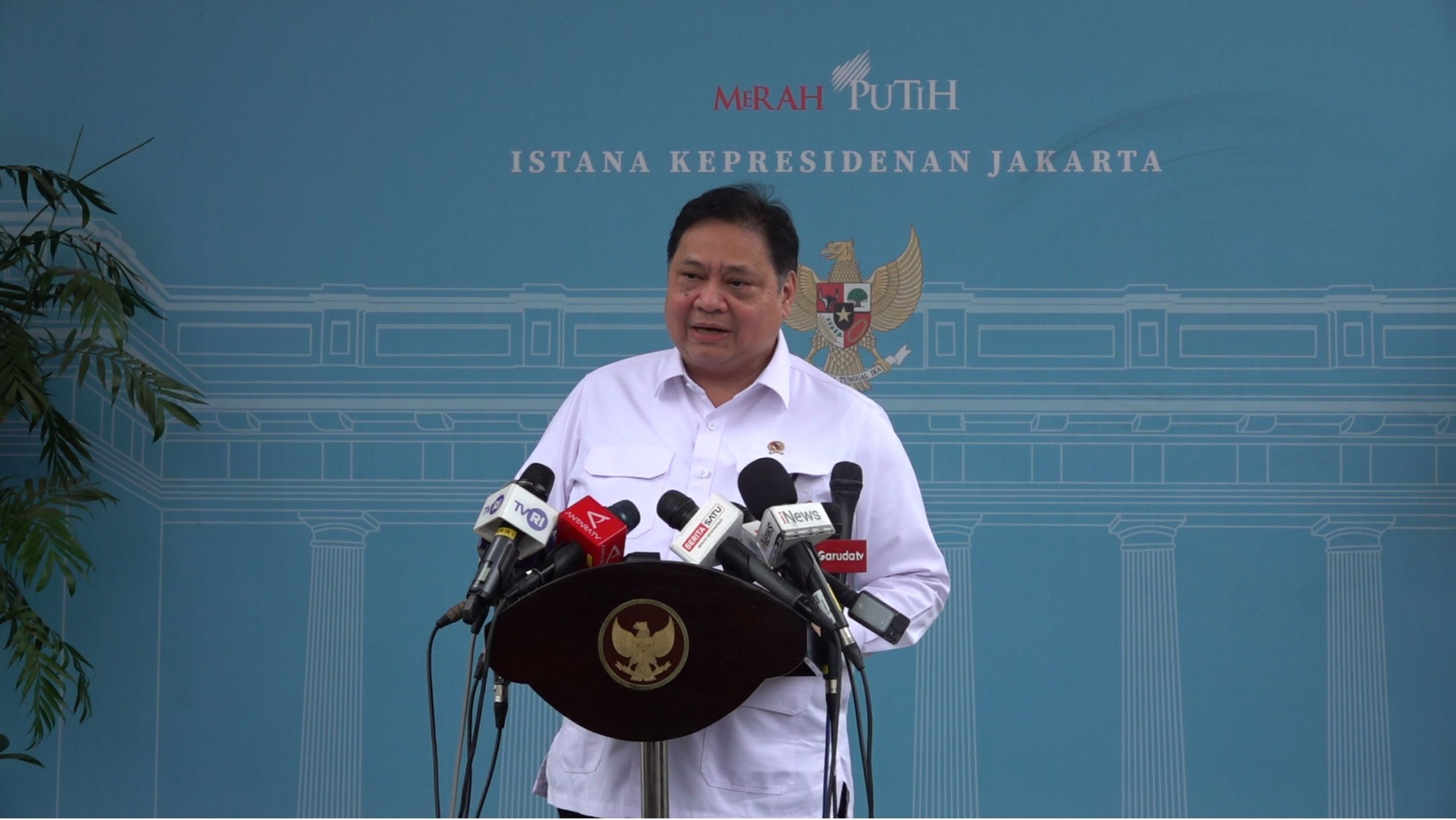 Menteri Koordinator Bidang Perekonomian Airlangga Hartarto. <b>(Bakom)</b>