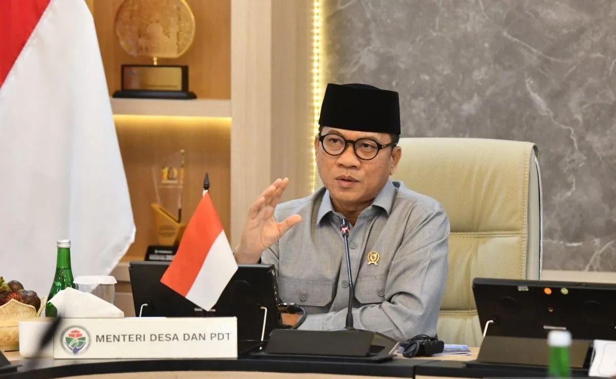 Menteri Desa dan Pembangunan Daerah Tertinggal (Mendes PDT) Yandri Susanto menerima audiensi delegasi 15 CEO perusahaan inovasi energi dan teknologi asal Inggris di Kantor Kemendes, Jakarta, Kamis, 12 Februari 2026. ANTARA/HO-Humas Kemendes PDT. <b>(Antara)</b>