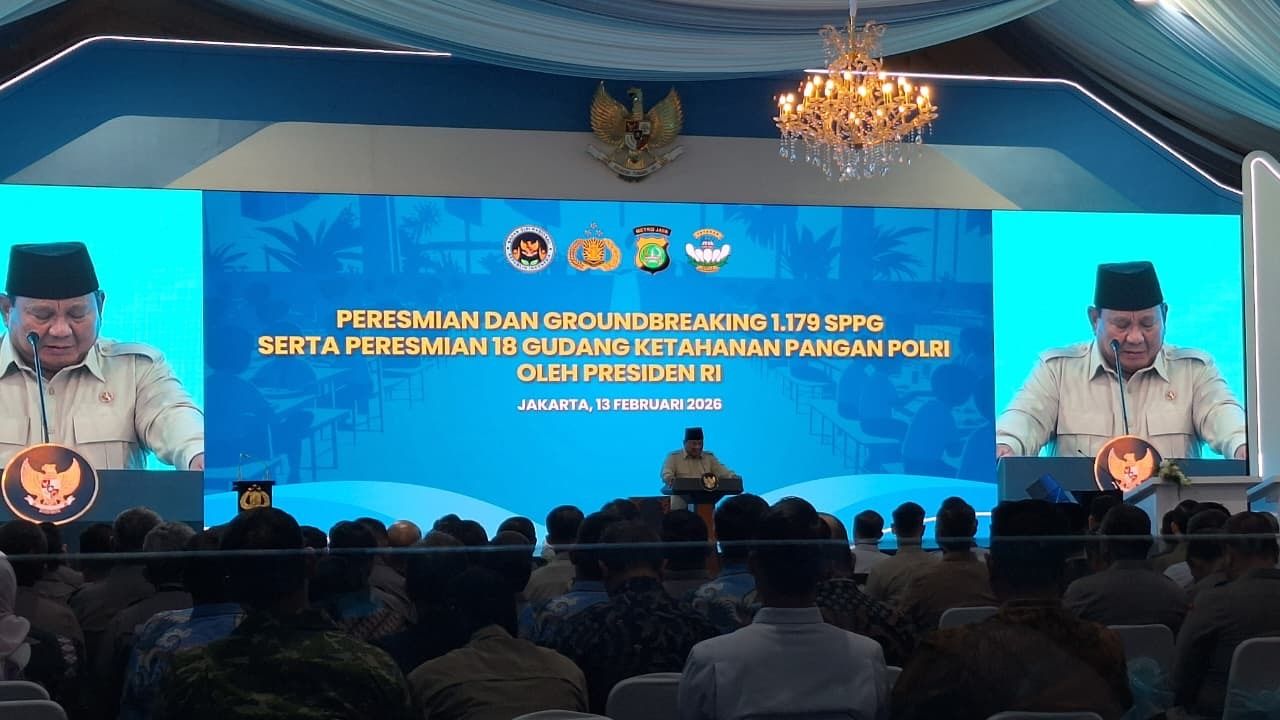 Prabowo Subianto di SPPG Polri <b>(NTVnews)</b>