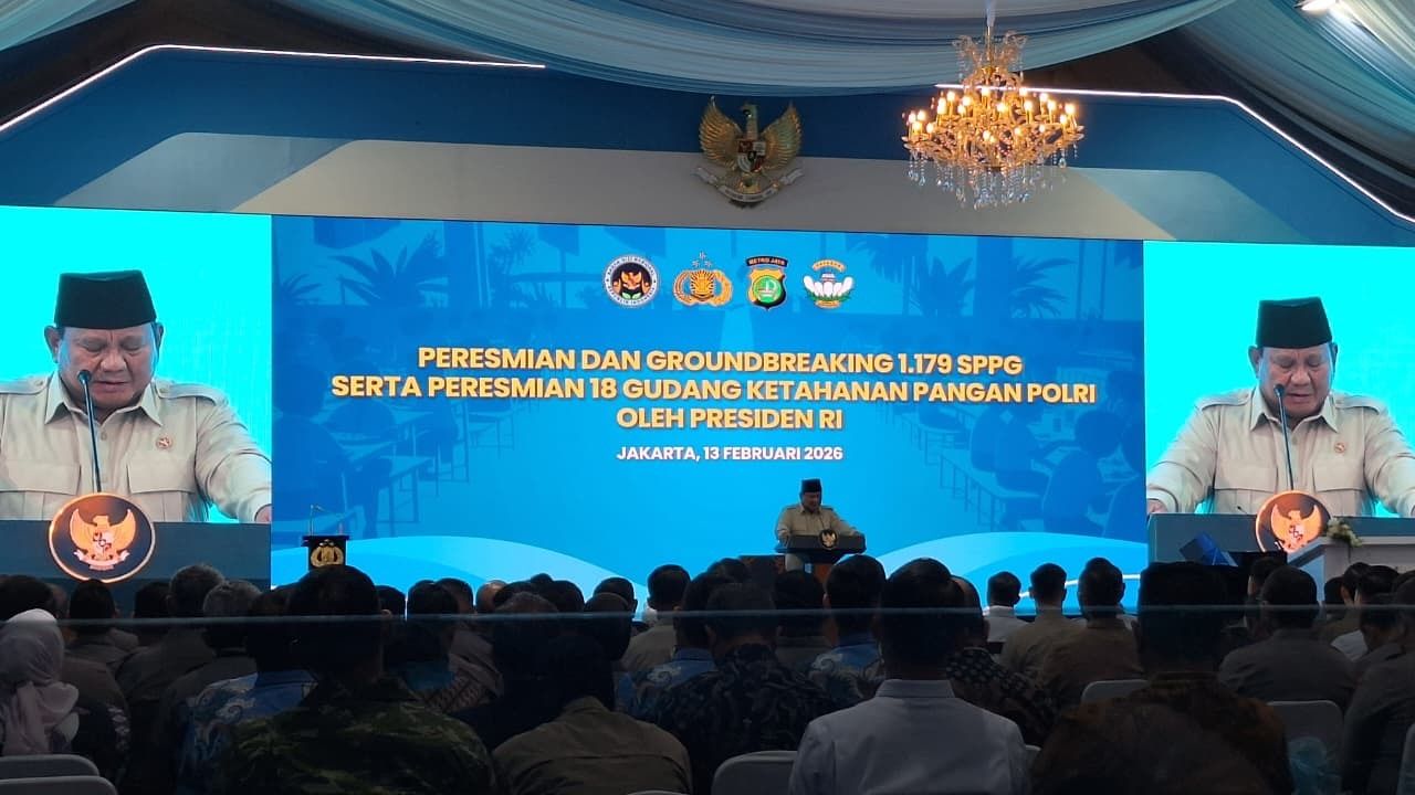 Prabowo Subianto di SPPG Polri <b>(NTVnews)</b>