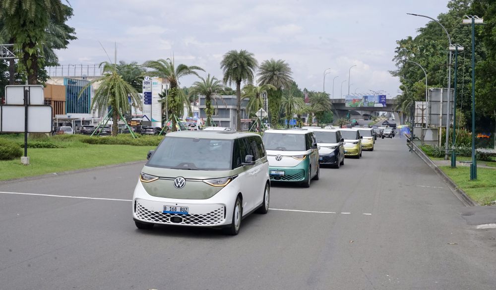 Konvoi Volkswagen ID. BUZZ Club Indonesia. (Foto: Dok/Istimewa) 