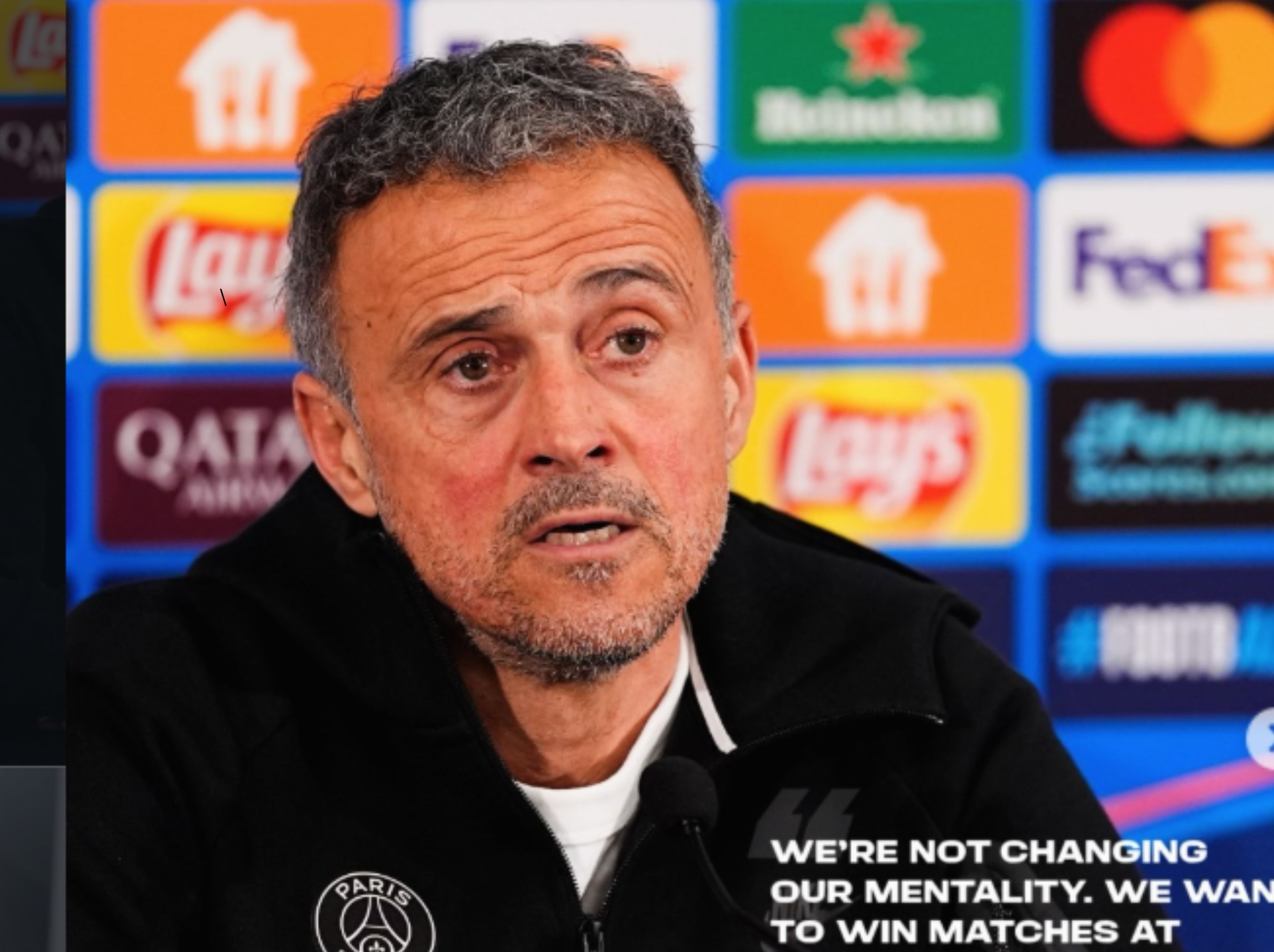 Pelatih Paris Saint-Germain (PSG) Luis Enrique <b>(IG PSG)</b>