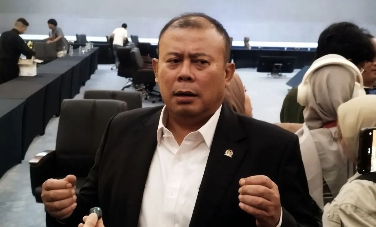 Wakil Ketua DPR RI Cucun Ahmad Syamsurijal saat diwawancarai di kompleks parlemen, Jakarta, Rabu, 18 Februari 2025. (ANTARA/Bagus Ahmad Rizaldi) <b>(Antara)</b>