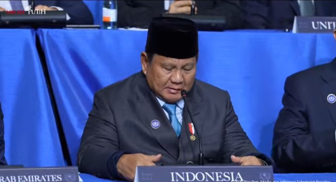 Prabowo Subianto dalam pertemuan Board of Peace <b>(Istimewa)</b>
