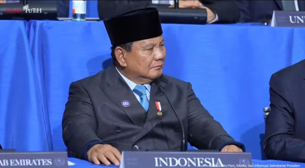 Prabowo Subianto dalam pertemuan Board of Peace <b>(Istimewa)</b>
