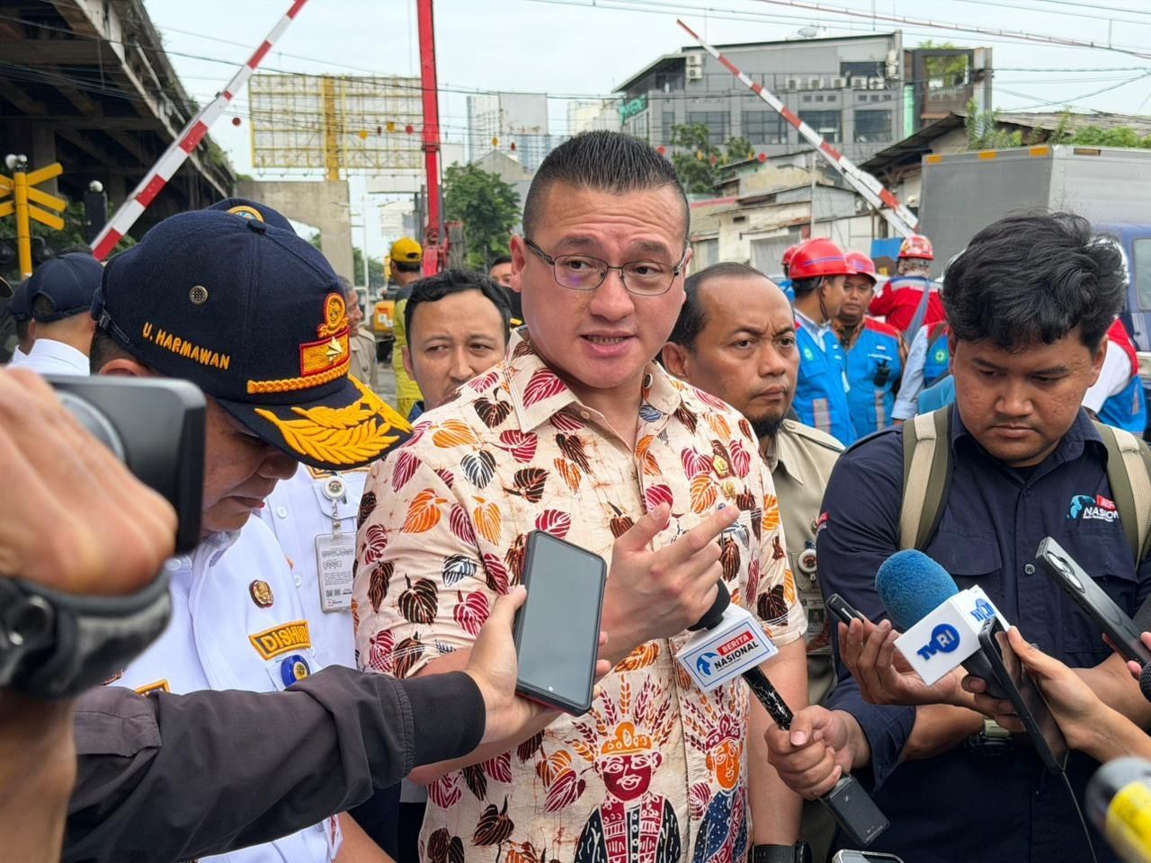 Anggota DPRD DKI Kenneth Geram Lihat Macet di Lokasi Proyek Flyover Latumenten <b>(Istimewa)</b>