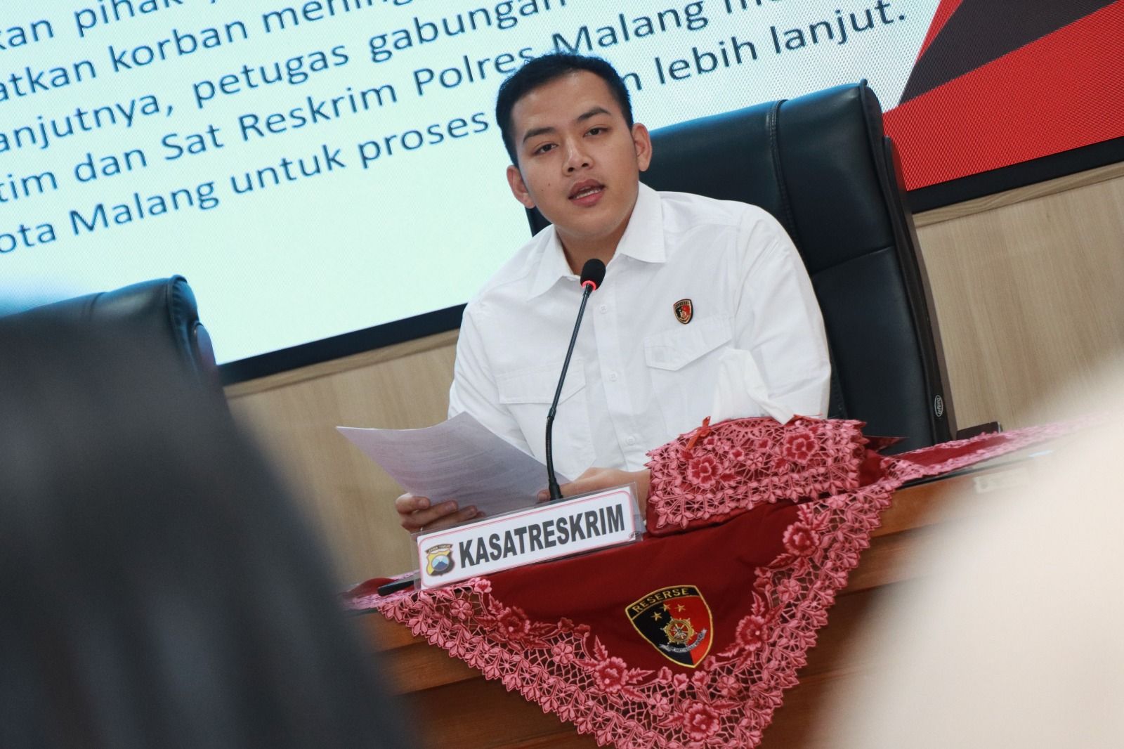 Kasat Reskrim Polres Malang AKP Hafiz Prasetia Akbar <b>(Humas Polres Malang)</b>