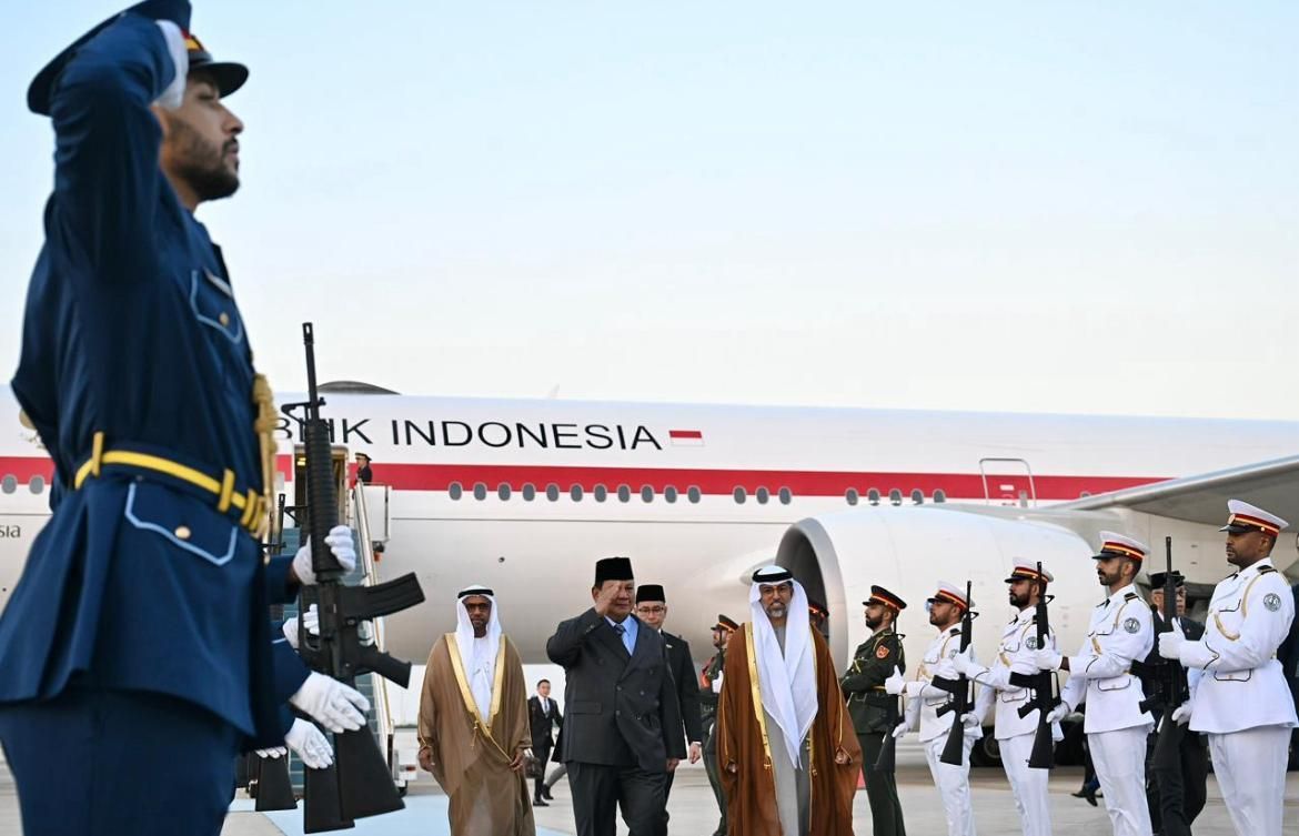 Prabowo Tiba di Abu Dhabi, Perkuat Kemitraan Strategis Indonesia - PEA <b>(Sekretariat Presiden)</b>