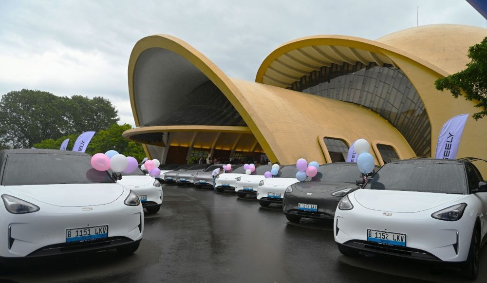 Geely EX2 menjadi compact EV stylish dan fun untuk profesional muda. (Foto: Dok/Adiantoro/NTV) 