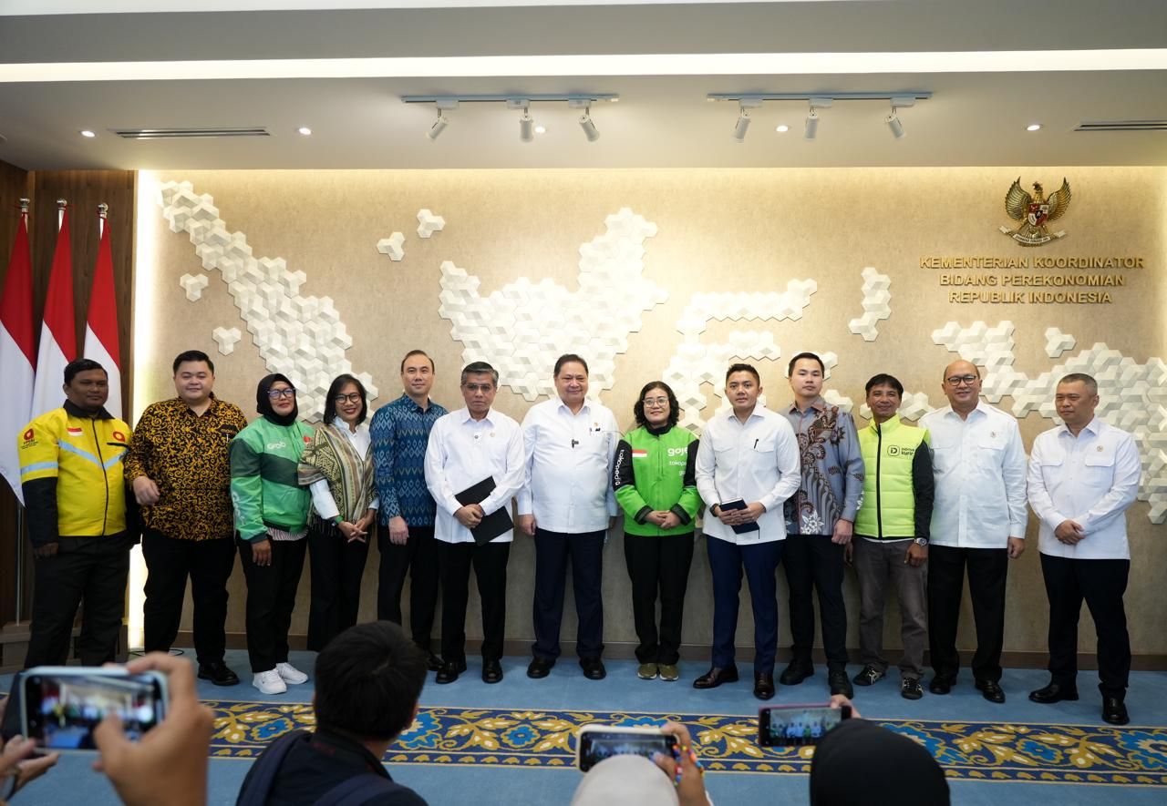 Konferensi Pers Kebijakan THR, BHR, dan Stimulus Ekonomi Idul Fitri di Kantor Kemenko Perekonomian, Jakarta, Selasa, 3 Maret 2026. <b>(Bakom RI)</b>