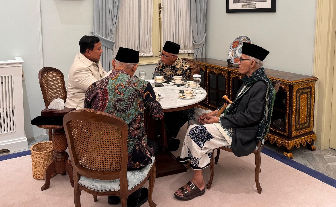 Momen Prabowo Berbuka Puasa Bersama Tokoh dan Pimpinan Ormas Islam di Istana Merdeka <b>(Istimewa)</b>