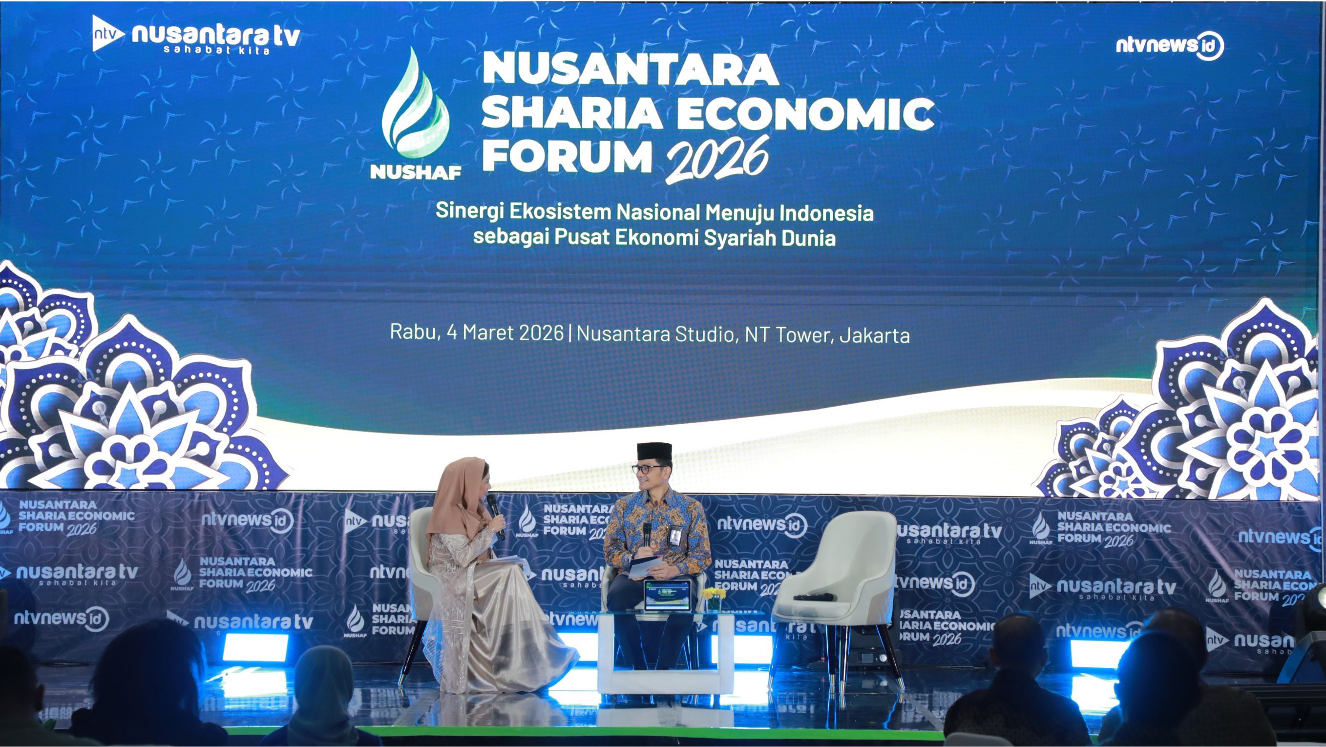 Kepala BPKH Fadlul Imansyah jadi pembicara dalam forum Nushaf 2026 <b>(Dokumentasi NTV)</b>
