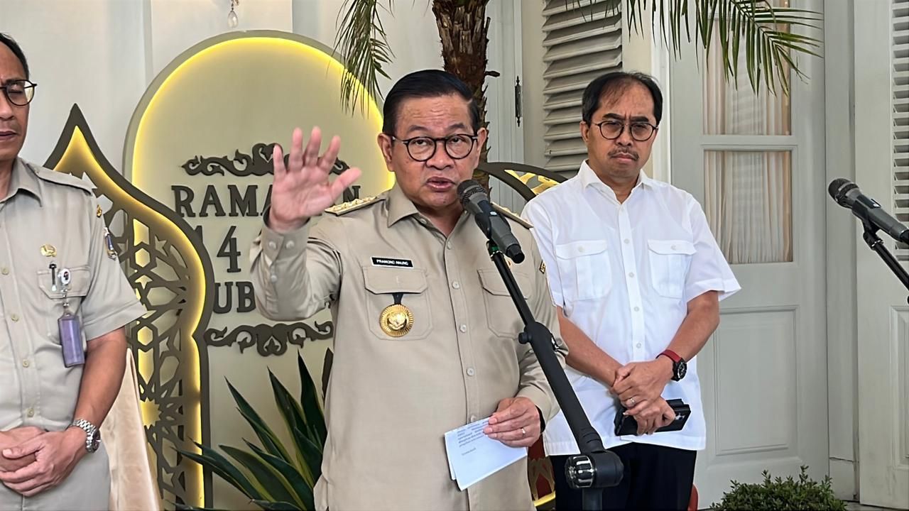 Pramono Anung di Balai Kota DKI Jakarta <b>(NTVNews.id/Adiansyah)</b>