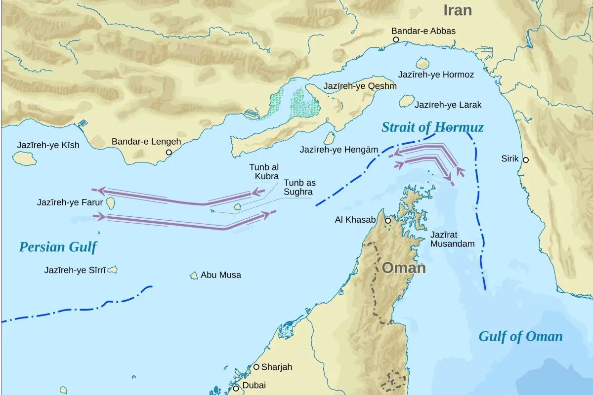 Peta Selat Hormuz (Wikipedia Commons) <b>(Antara)</b>