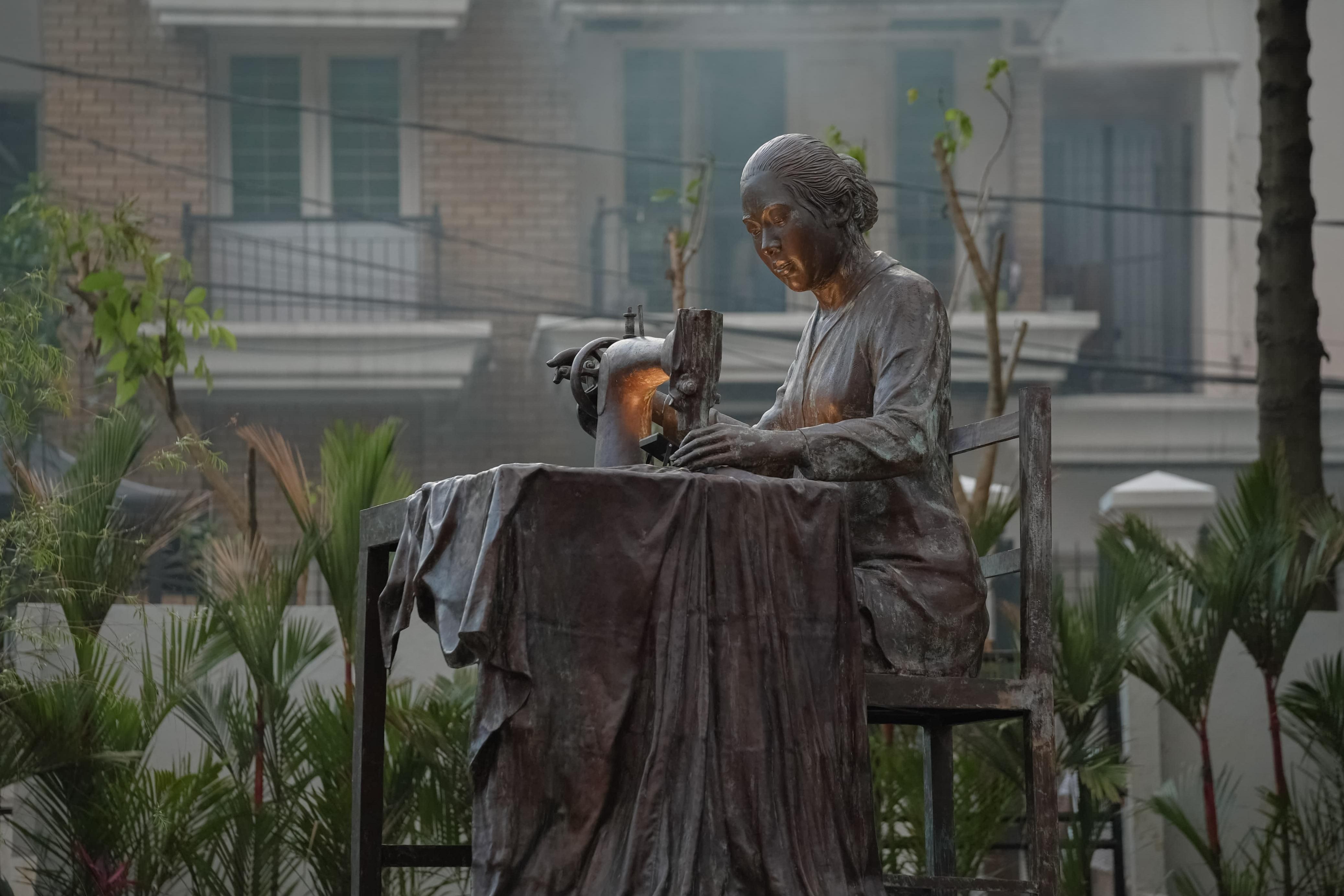 Patung Fatmawati di taman Bendera Pusaka <b>(Humas Pemprov DKI)</b>