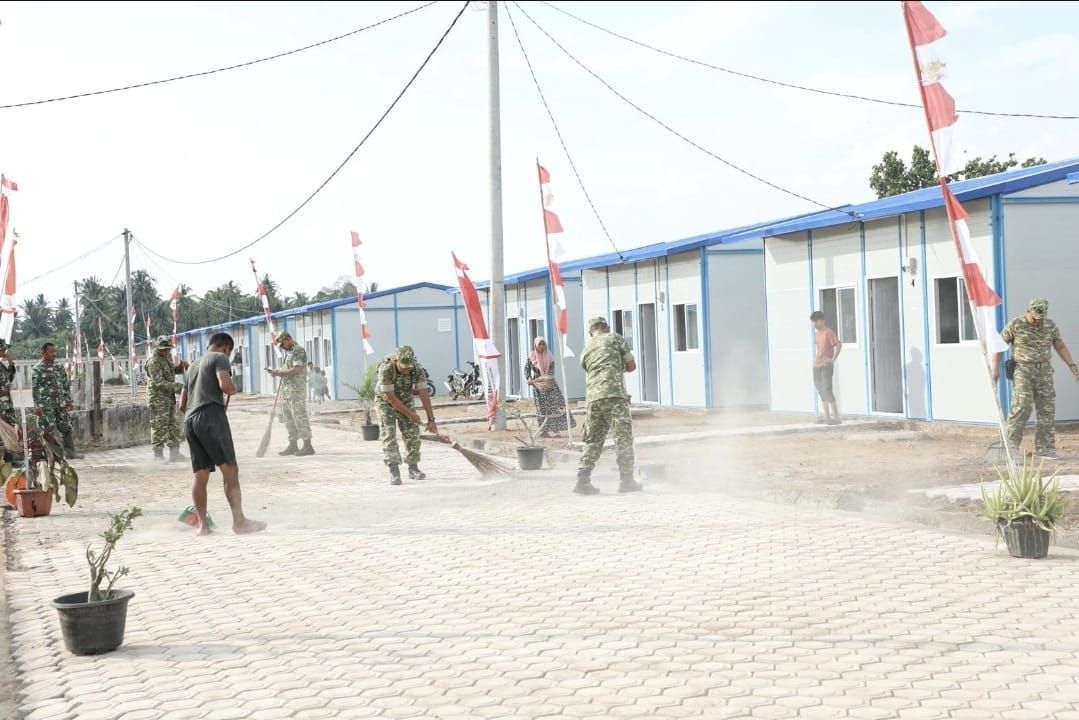 Pemulihan pascabencana terus dilakukan di Aceh. Terbaru, Badan Nasional Penanggulangan Bencana (BNPB) melaporkan sebanyak 104 kepala keluarga (KK) sudah menempati hunian tetap (huntap). <b>(Istimewa)</b>