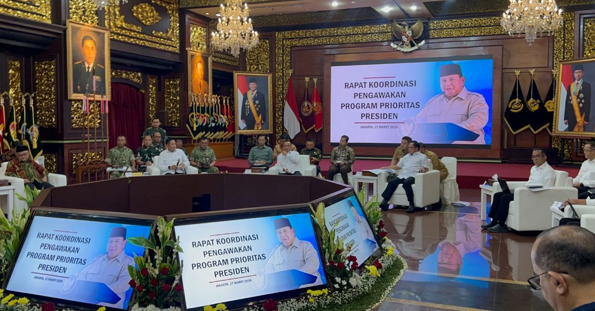 Rakor Pengawakan Program Strategis Presiden di Kementerian Pertahanan <b>(NTVmw)</b>