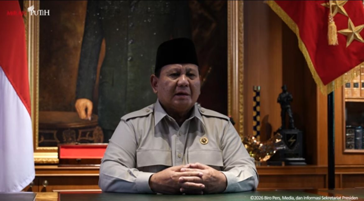 Presiden Prabowo Subianto menyampaikan ucapan selamat Hari Raya Idulfitri 1447 Hijriah kepada seluruh masyarakat Indonesia <b>(Istimewa)</b>