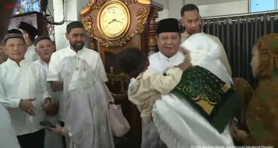Prabowo Subianto di Aceh Tamiang <b>(Tangkapan Layar)</b>