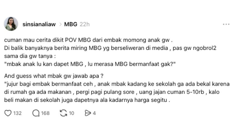 Cerita Mbak ART yang Anaknya Dapet MBG <b>(Dok: NTVNews.id)</b>