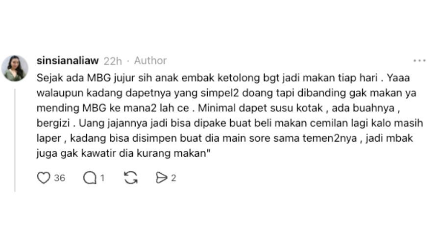 Cerita Mbak ART yang Anaknya Dapet MBG <b>(Dok: NTVNews.id)</b>