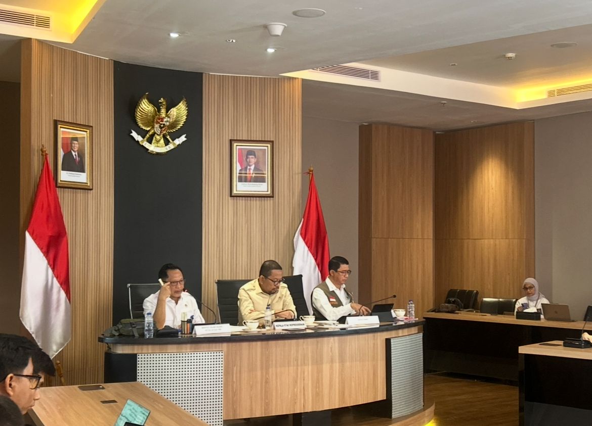 Tito Karnavian dalam konferensi pers di Kompleks Istana Negara <b>(NTVnews)</b>