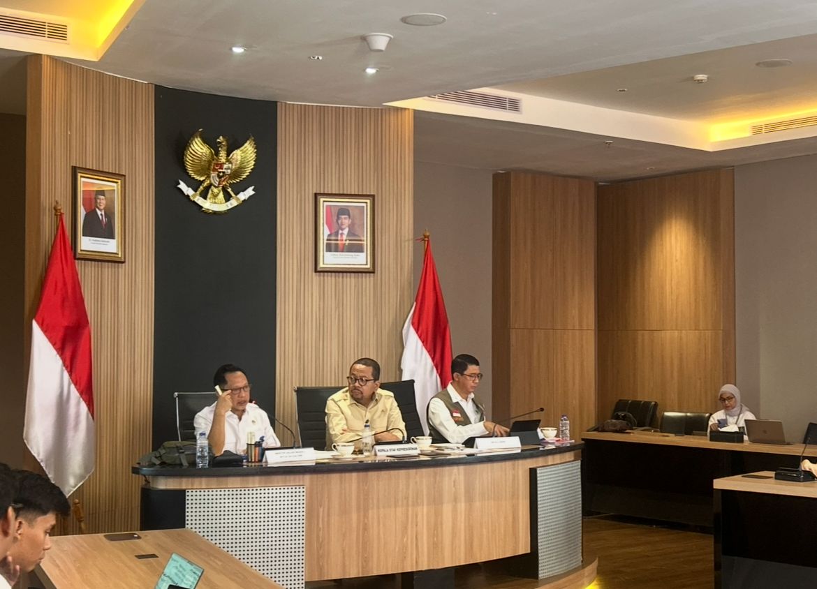 Tito Karnavian dalam konferensi pers di Kompleks Istana Negara <b>(NTVnews)</b>