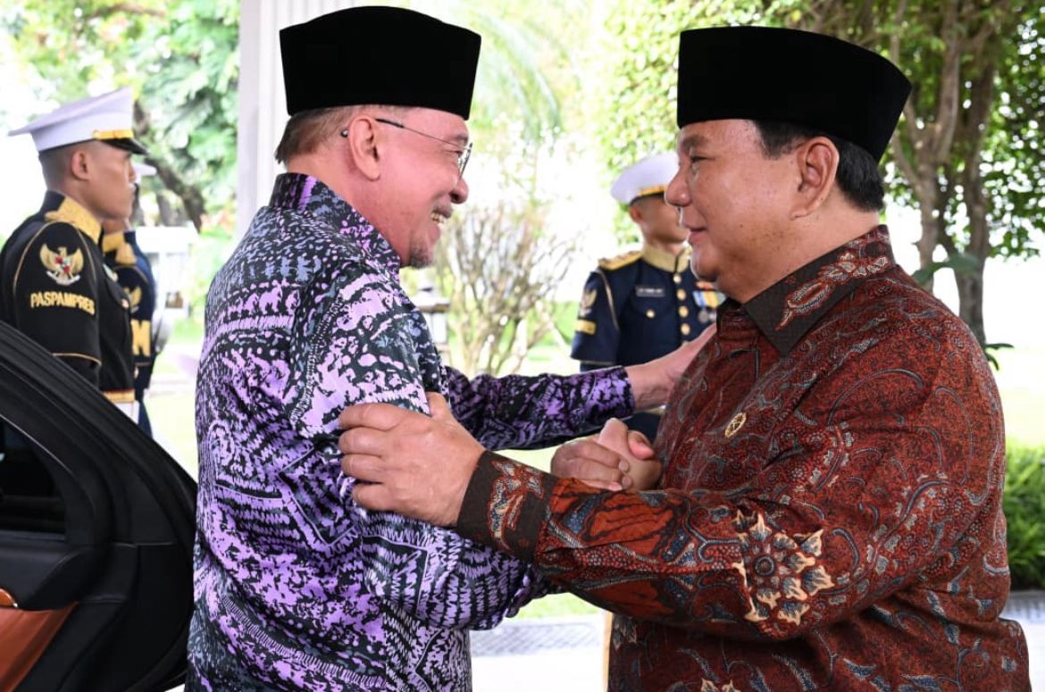 Presiden Prabowo Subianto menerima kunjungan sahabat lamanya yang juga Perdana Menteri (PM) Malaysia, Anwar Ibrahim, di Istana Merdeka <b>(Istimewa)</b>