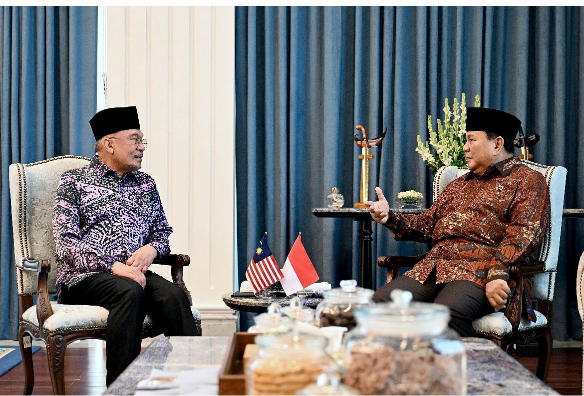 Prabowo Subianto dan Perdana Menteri (PM) Malaysia, Anwar Ibrahim <b>(Istimewa)</b>