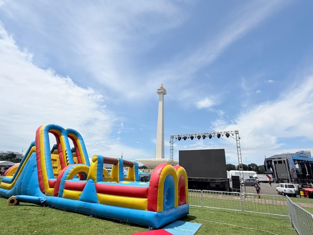 penyelenggaraan bazar dan hiburan rakyat bagi masyarakat di kawasan Monumen Nasional (Monas), Jakarta <b>(Istimewa)</b>