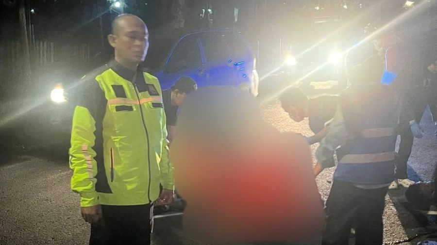 kecelakaan lalu lintas di Jalan Setiabudhi, Kota Bandung, Selasa, (7/4) <b>(Instagram @infobandungkota)</b>