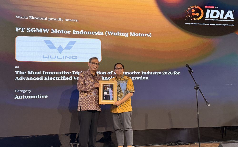 Wuling meraih apresiasi dalam ajang Indonesia Digital Innovation Awards (IDIA) 2026. (Foto: Dok/Istimewa)  
