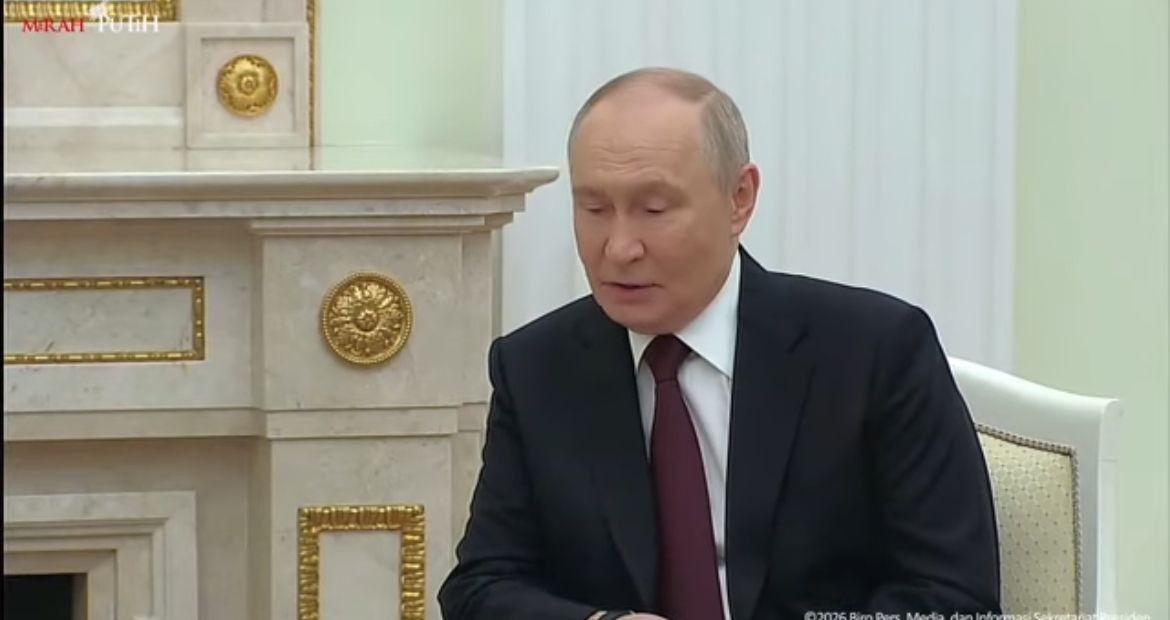 Presiden Rusia Vladimir Putin <b>(Tangkapan Layar)</b>