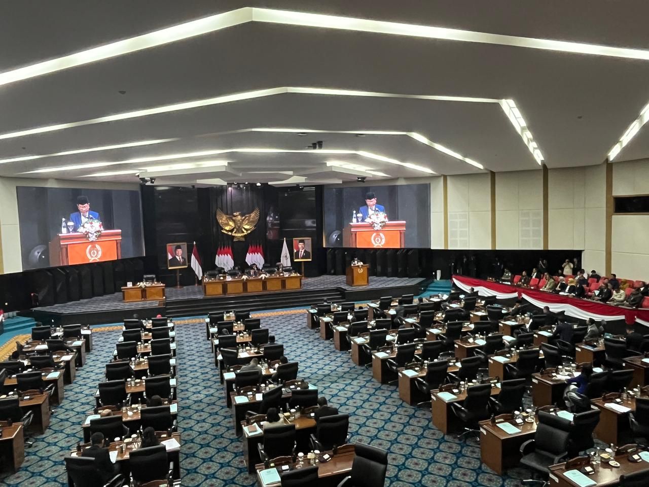 Pramono Anung di Rapat Paripurna DPRD Provinsi DKI Jakarta <b>(NTVNews.id/Adiansyah)</b>