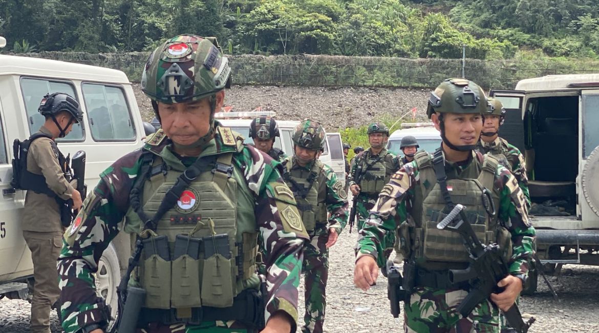 Komando Gabungan Wilayah Pertahanan III memperkuat seluruh pos keamanan dan rest area di wilayah operasional PT Freeport Indonesia <b>(Istimewa)</b>