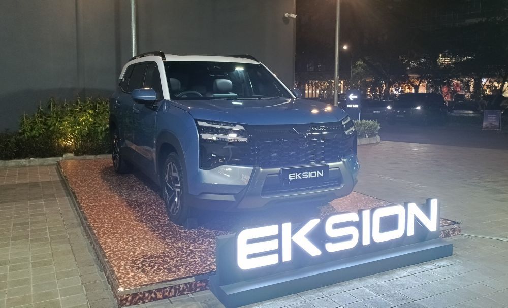 Wuling Eksion mengusung teknologi modern dan desain futuristik. (Foto: Adiantoro/NTV) 