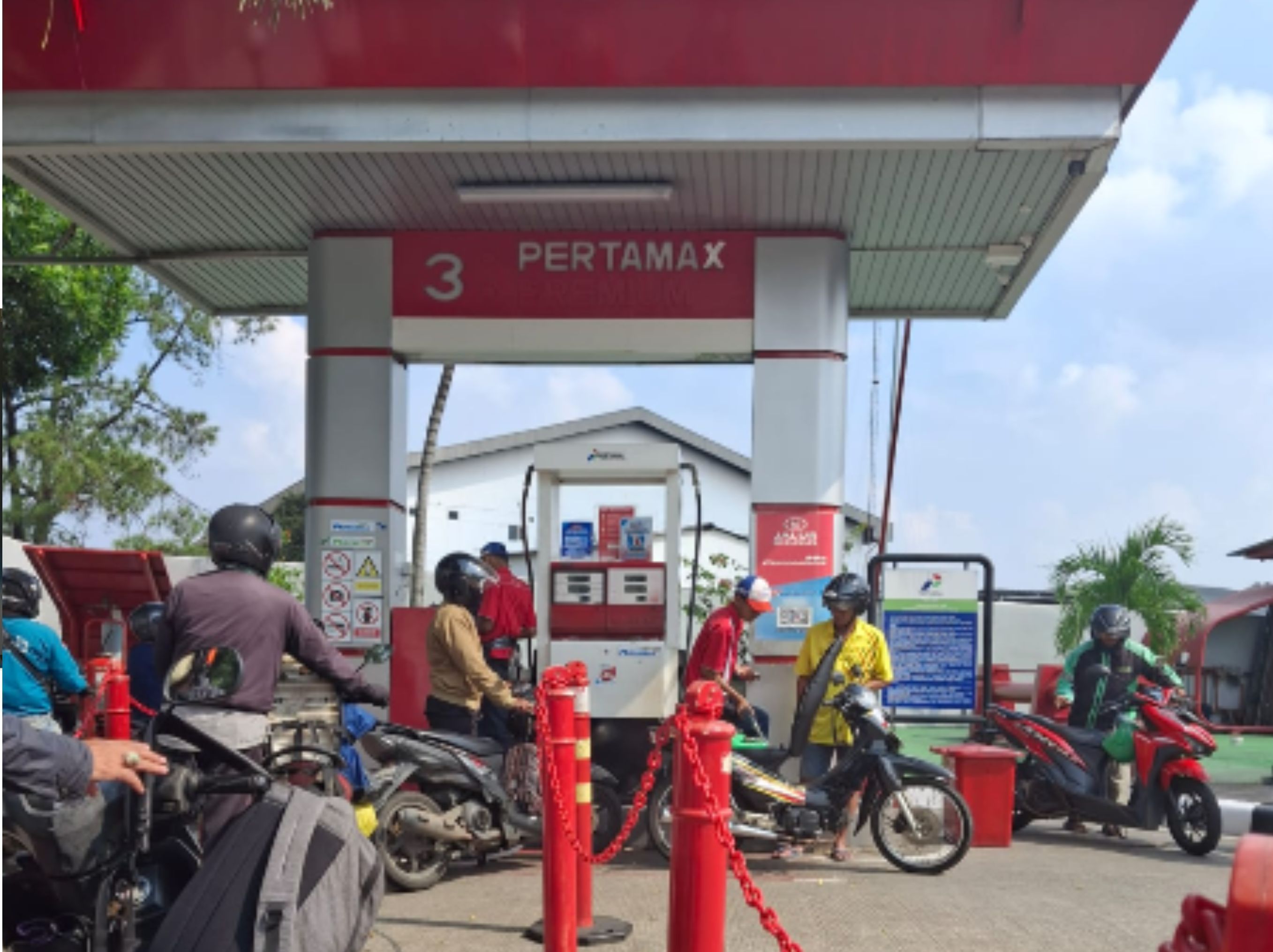ilustrasi Pom bensin BBM Pertamax <b>(BENO NTV)</b>