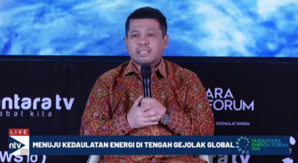 Direktur Eksplorasi Dan Pengembangan PT Pertamina  Geothermal Energy Edwil Suzandi di Nusantara Energy Forum 2026