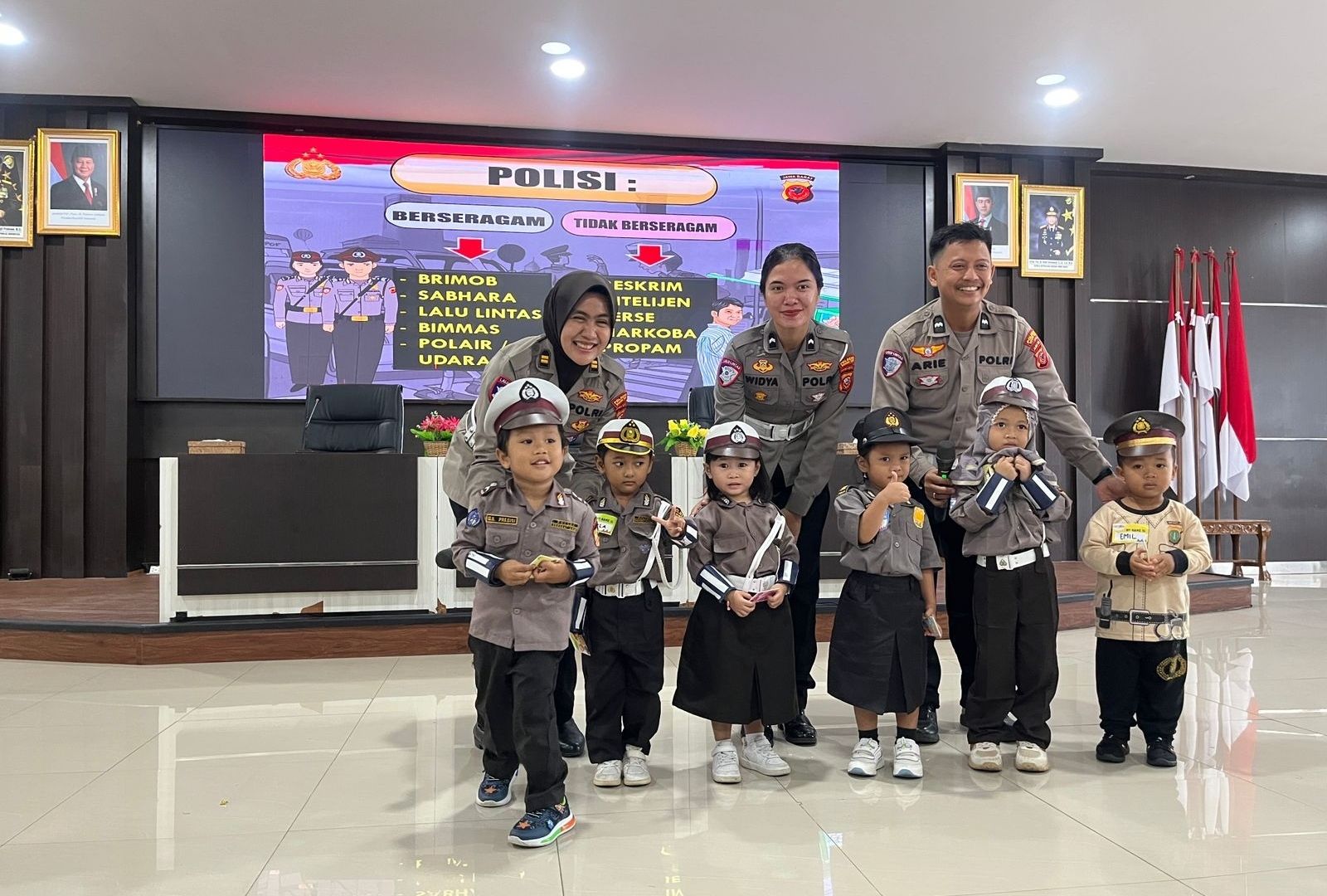 Ulil Albab Presisi dalam acara Little Road Heroes Polisi Sahabat Anak di Mako Polresta Bogor Kota. 