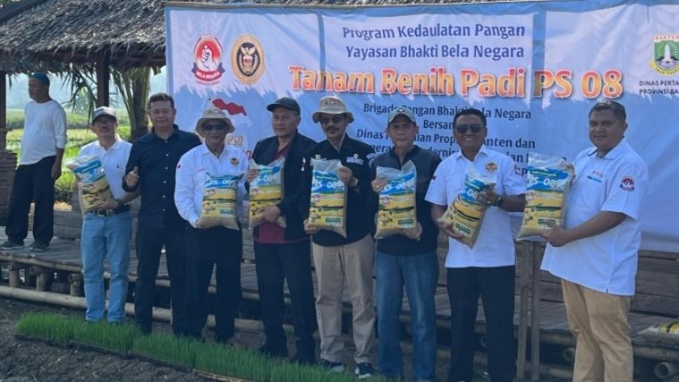 Forum Jupnas Gizi Dukung Penanaman 1.500 Hektare Padi Unggul di Carita Banten <b>(Dokumentasi)</b>