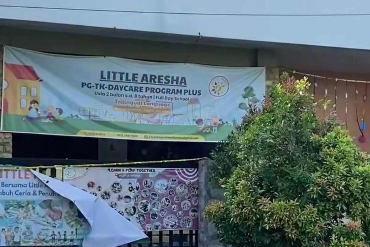 Daycare Little Aresha, Kota Yogyakarta, tempat penitipan anak yang digerebek polisi pada Jumat 24 April 2026. ANTARA/HO-Foto capture daycare <b>(Antara)</b>