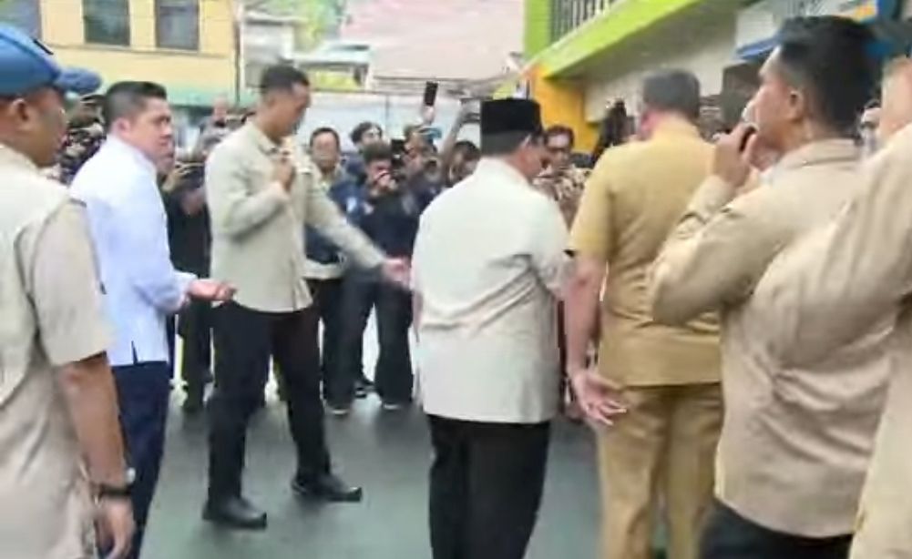 Prabowo Jenguk Korban Kecelakaan Kereta di RSUD Bekasi Pagi <b>(Tangkapan Layar Metro TV)</b>